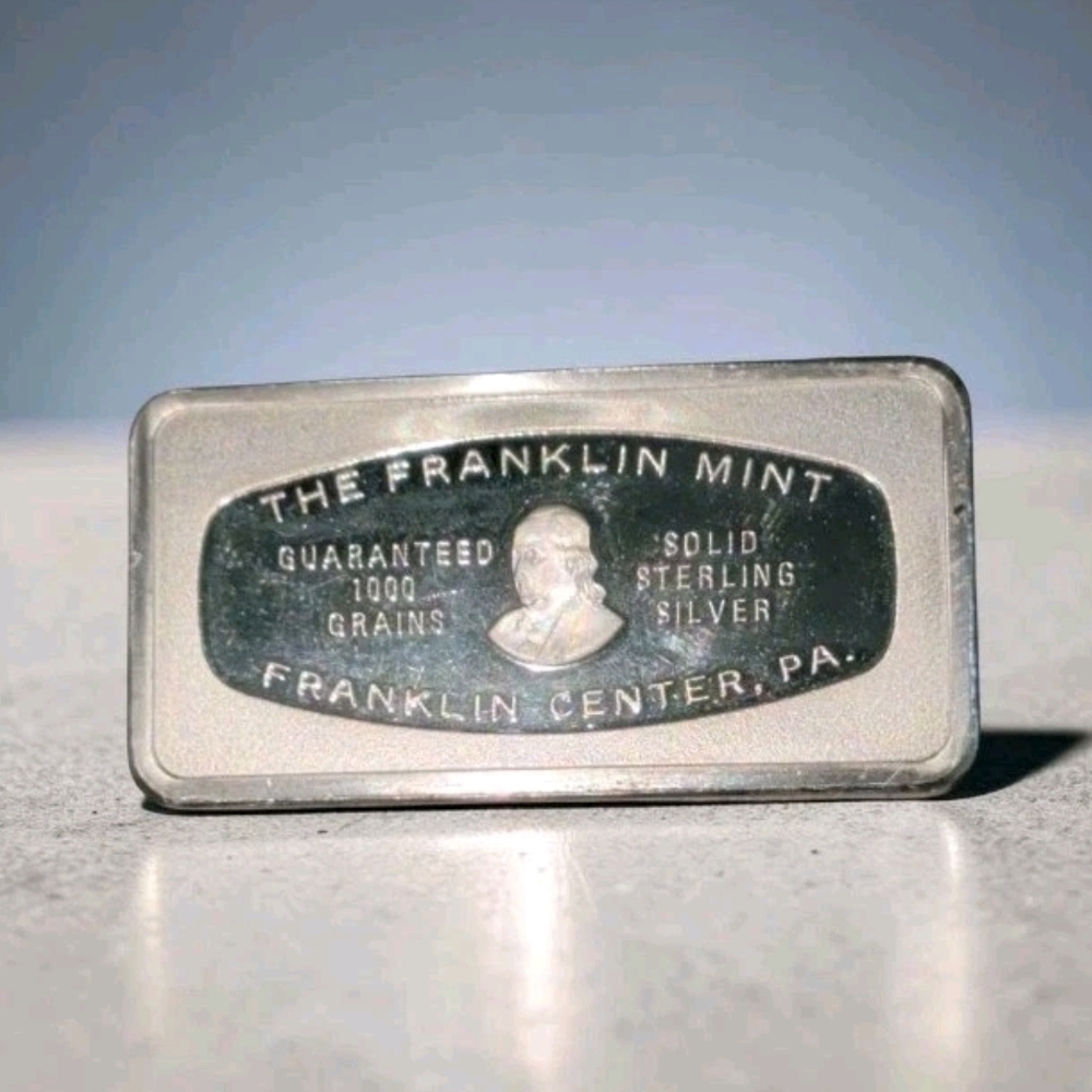 1973 Christmas Carolers Ingot 2.12 oz. .925 Silver-Franklin Mint